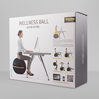 Packaging design Wellness Ball Technogym