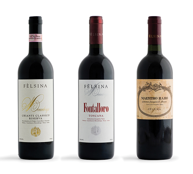 Labelling design vini Felsina